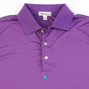 Men's Nanoplex Polyester Polo, Purple