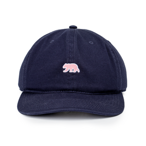 Ladies Bear Hat - Navy/Pink